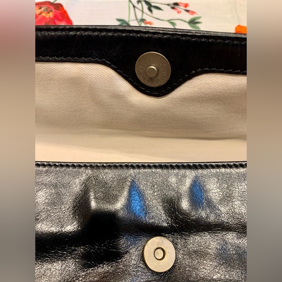 Charles David Pony Hair & Leather Black & Brown Clutch Bag - Picture 6 of 10